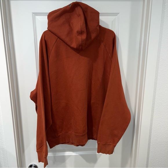 Rare Get Lucky fullzip drawstring graphic sweatshirt hooded brown unisex size XL - Picture 3 of 8